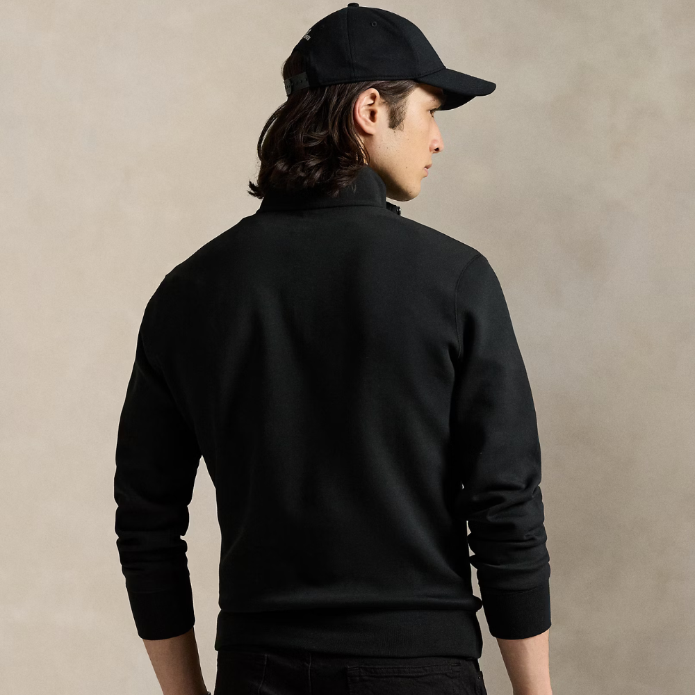Double-Knit Quarter-Zip Pullover
